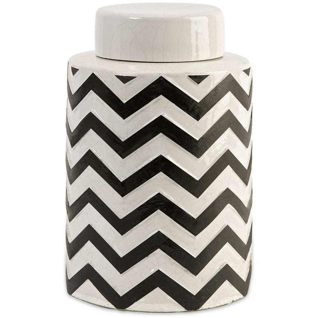Chevron Small Canister w/ Lid