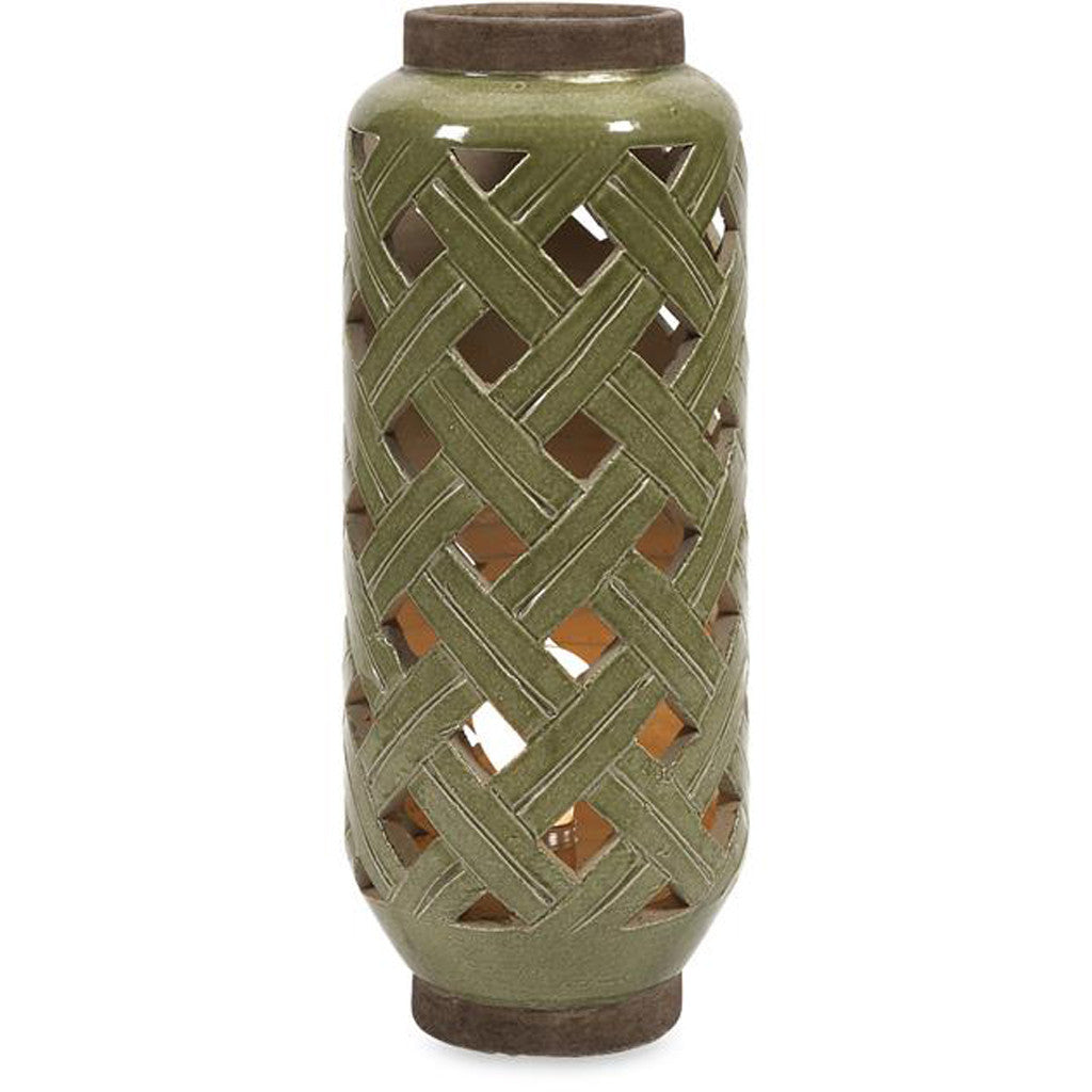 Toombs Cutwork Ceramic Lamp