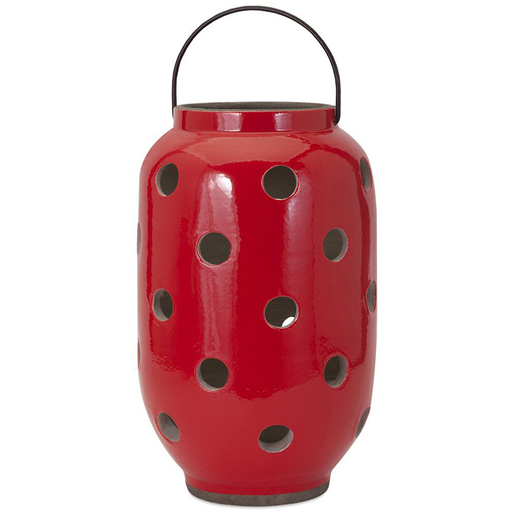 Polka Dot Large Cutwork Lantern