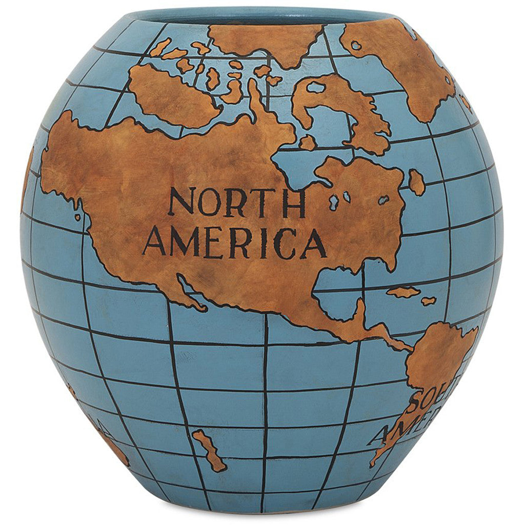 Handpainted Globe Vase