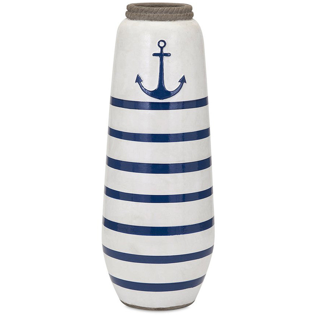 Anchor Large Handpainted Vase