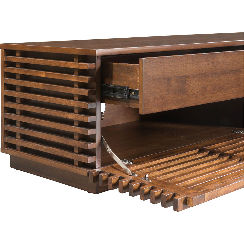 Linear Long Console Walnut
