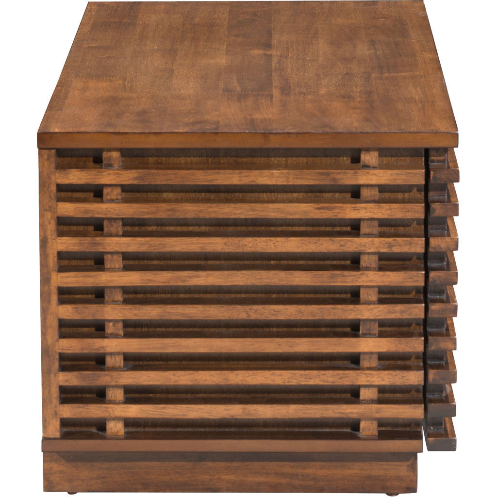 Linear Small Console Walnut