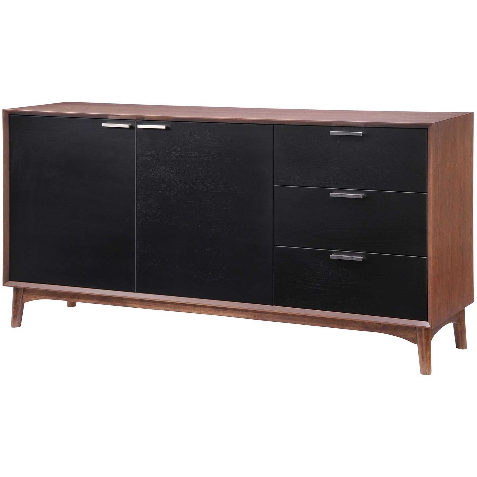 Liberty Bay Buffet Walnut & Black