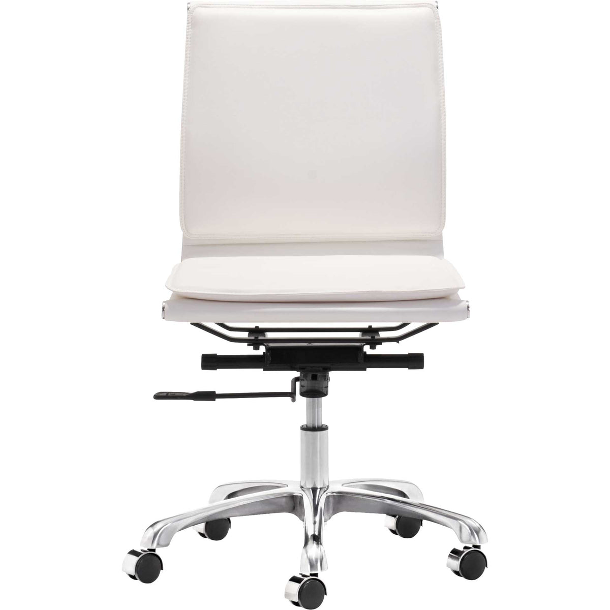 Lincoln Armless Office Chair White