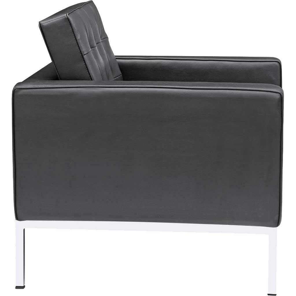 Belmont Arm Chair in Leather Black