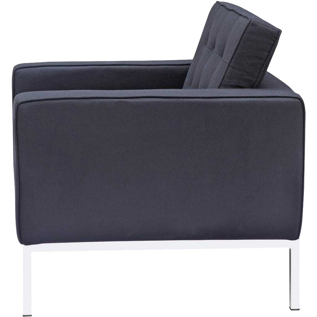 Belmont Arm Chair in Wool Black
