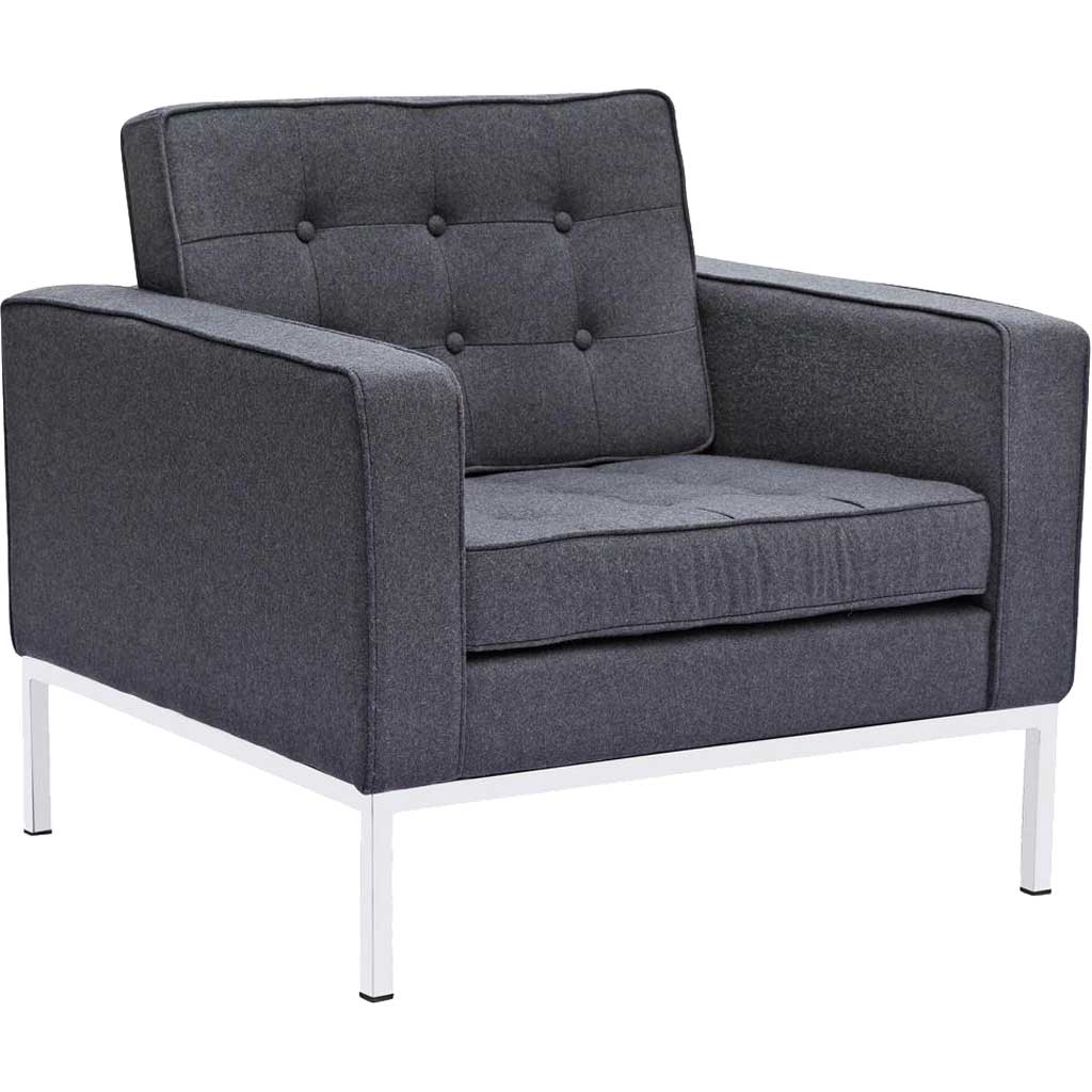 Belmont Arm Chair in Wool Gray