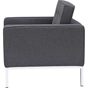 Belmont Arm Chair in Wool Gray