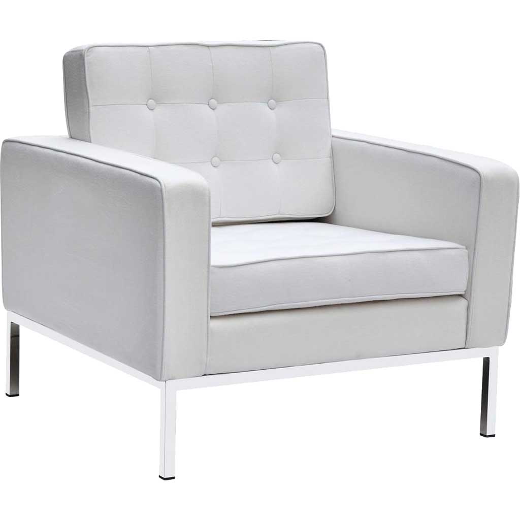 Belmont Arm Chair in Wool White