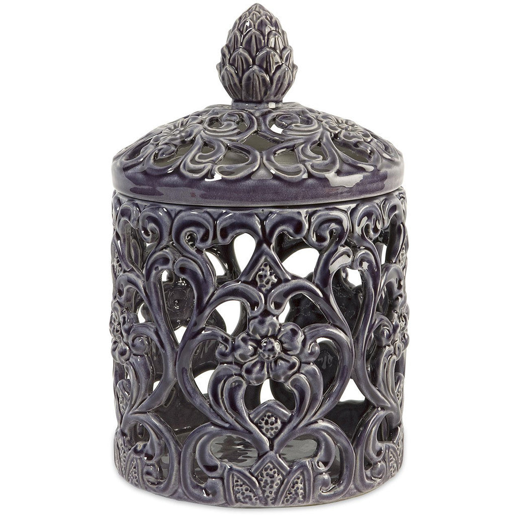 Conecuh Tall Lidded Cutwork Box