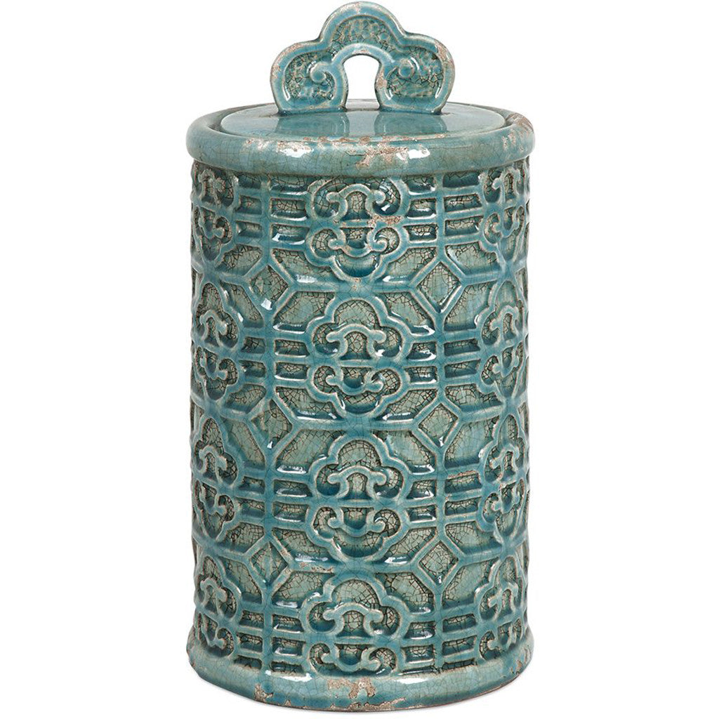 Kearny Teal Canister Large