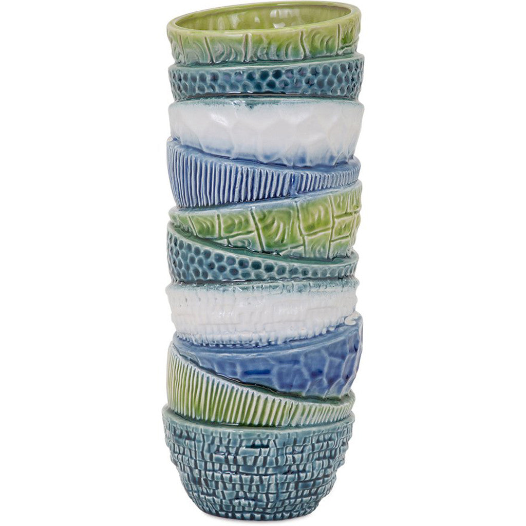 Stacked Bowl Vase Tall