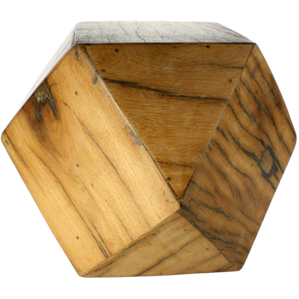 Icosahedron Wood Block Medium