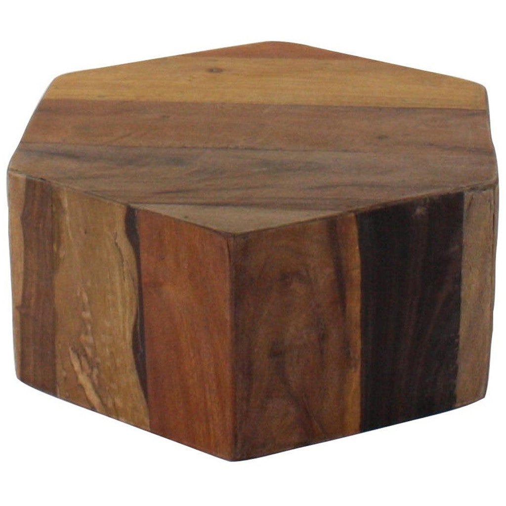 Hexagonal Wood Block Small