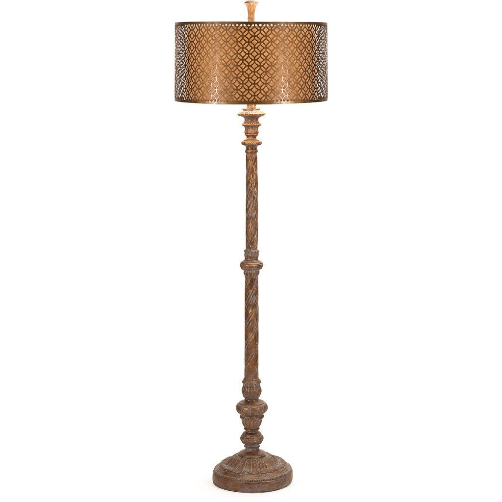 Saleh Floor Lamp with Metal Shade