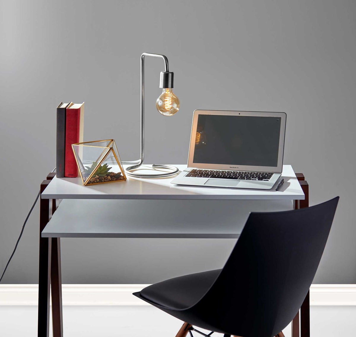 Montgeron Desk Lamp Brushed Steel