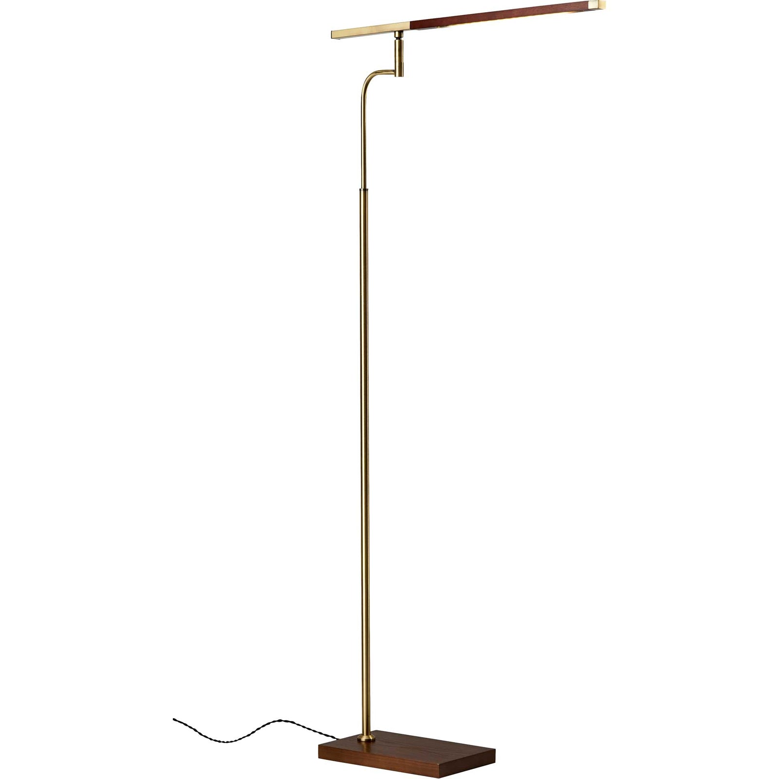 Bagneux LED Floor Lamp Walnut/Brass
