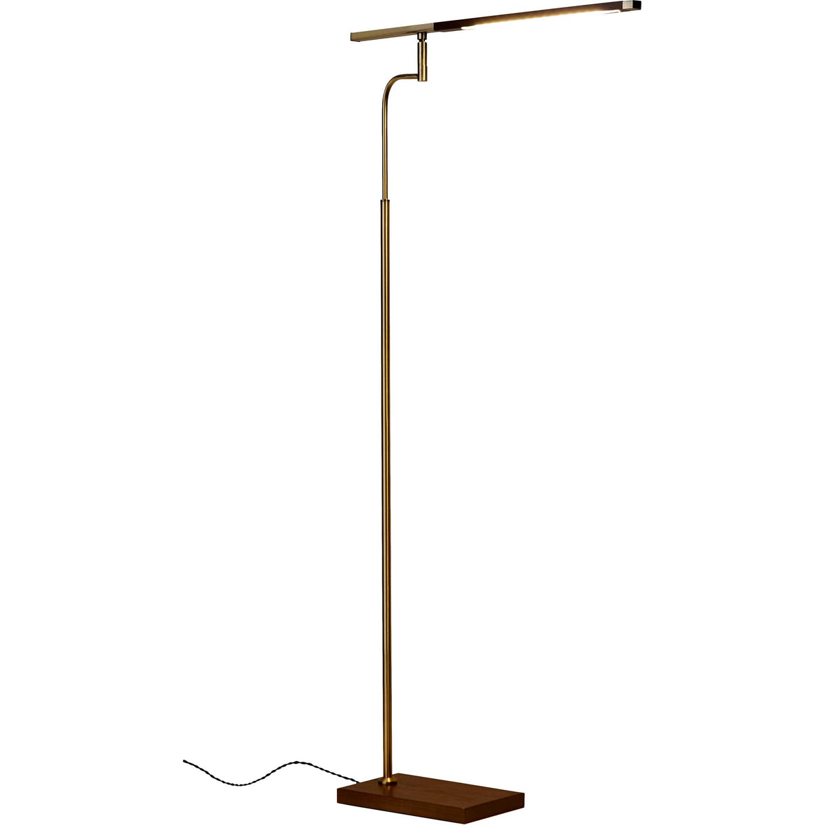 Bagneux LED Floor Lamp Walnut/Brass