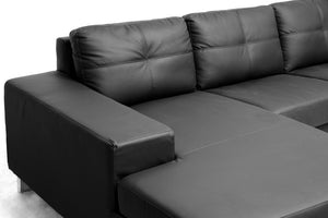 Turin Sectional Sofa Black