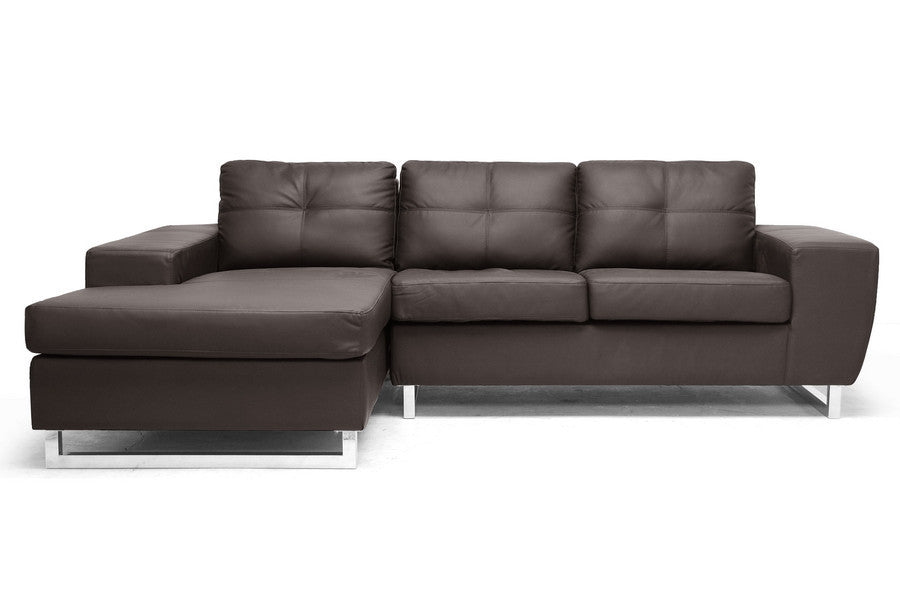 Turin Sectional Sofa Brown