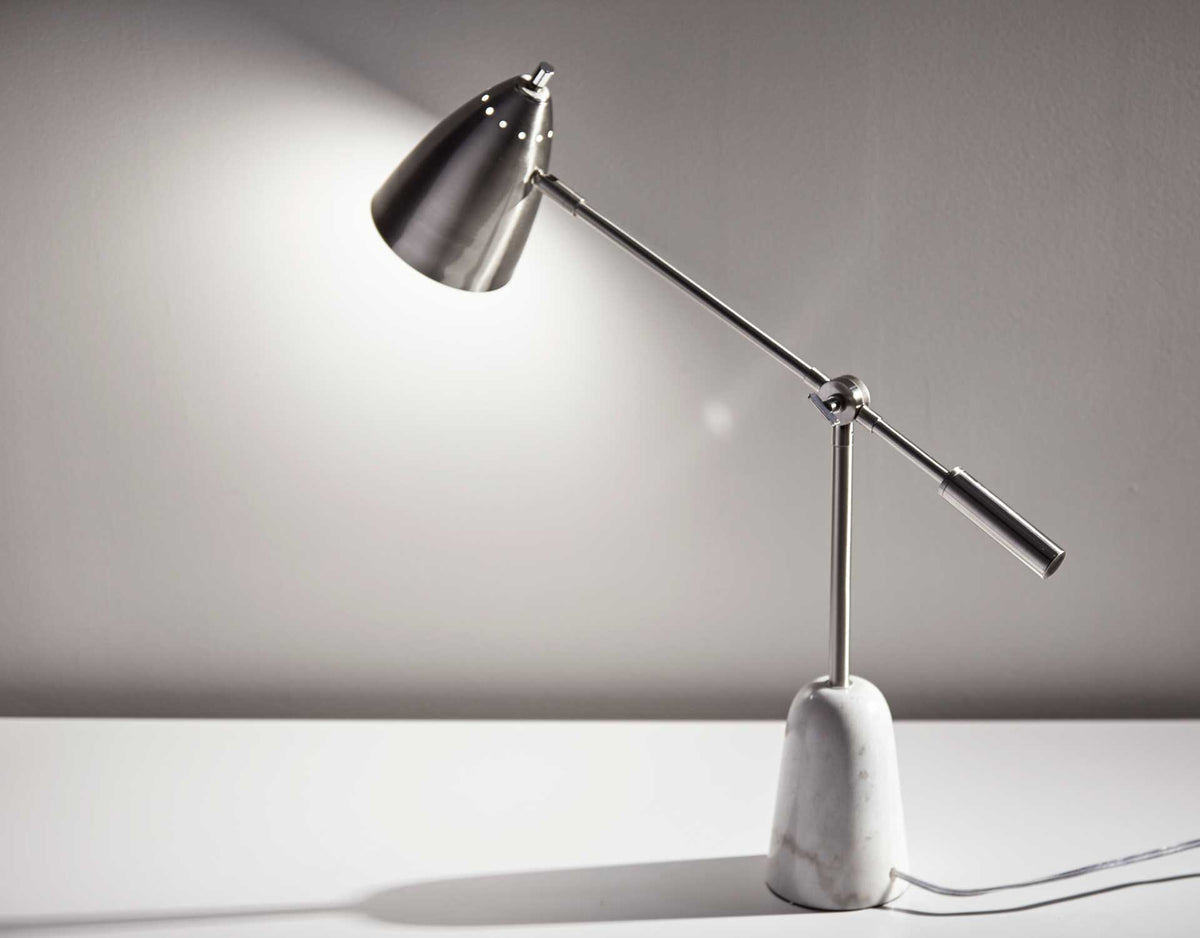 Norfolk Desk Lamp Brushed Steel