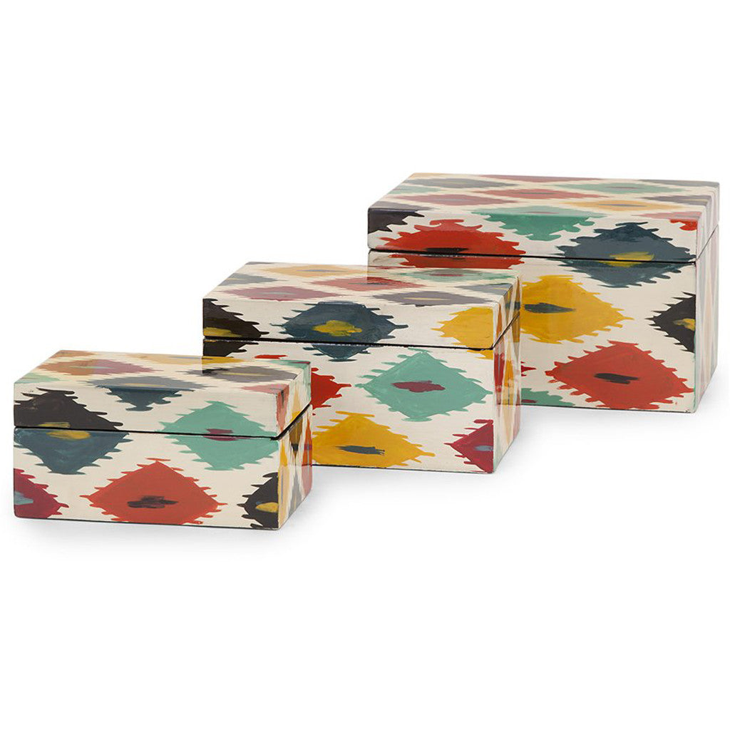 Dawes Handpainted Lacquer Boxes (Set of 3)