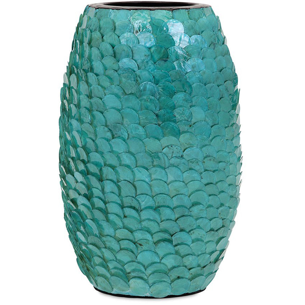 Emmet Small Blue Shell Vase