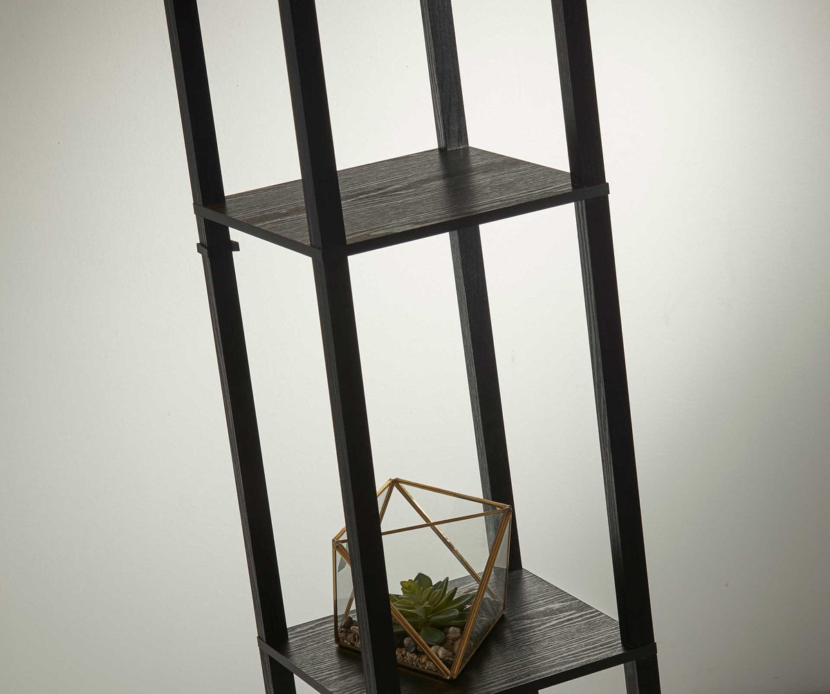 William Shelf Floor Lamp Black