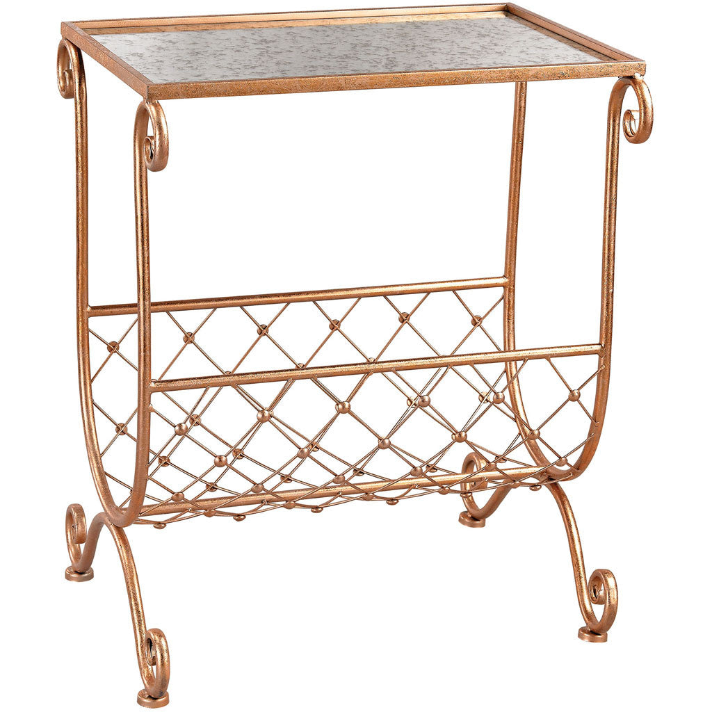 Eliza Copper Racked Side Table