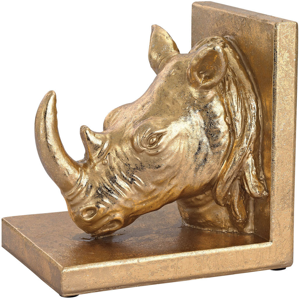 Fabry Rhino Head Bookend