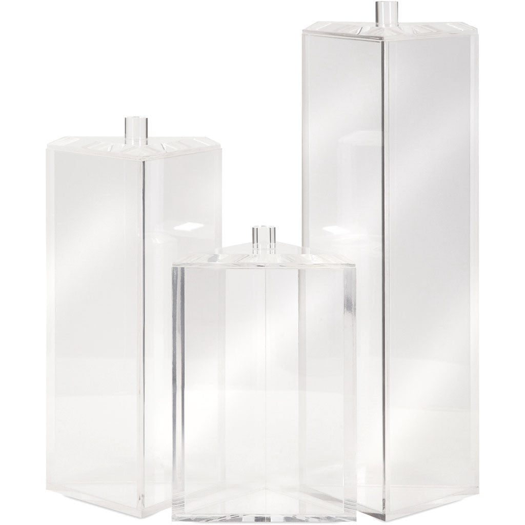 Benna Kushnick Acrylic Triangle Boxes (Set of 3)
