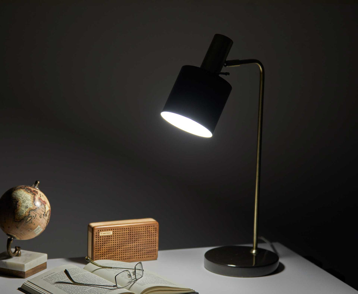 Epinal Desk Lamp Antique Brass/Black