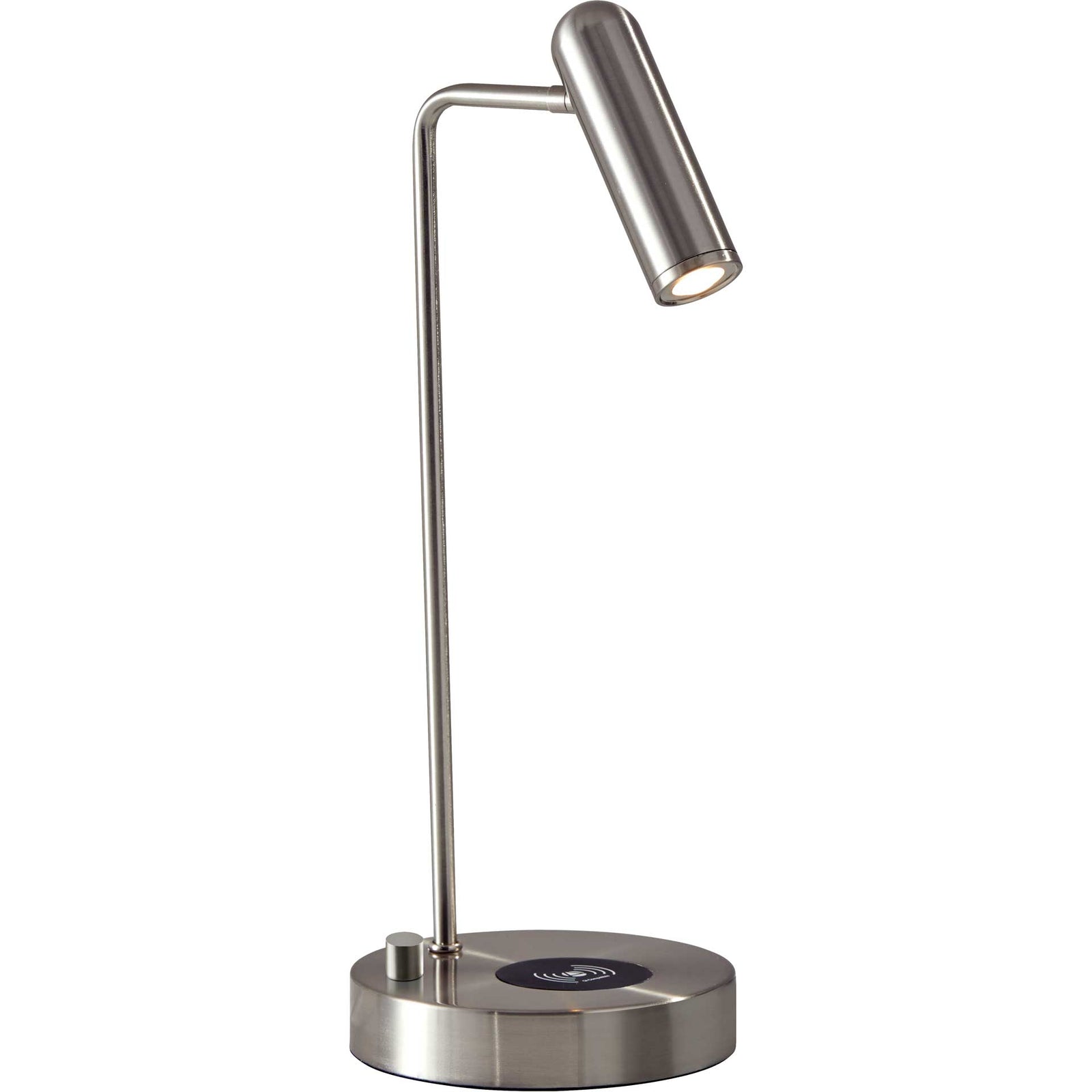 Kane Wireless Charge Desk Lamp Brushed Steel