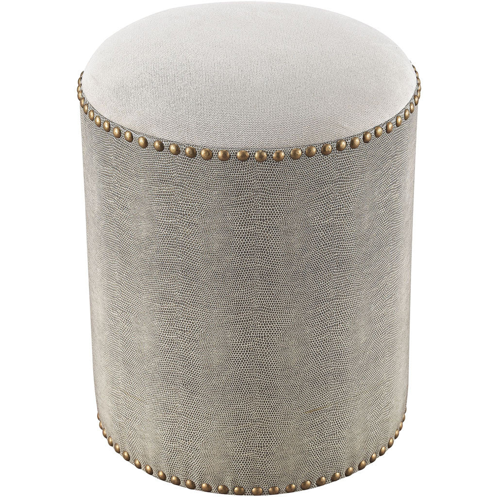 Swan Point Round Ottoman