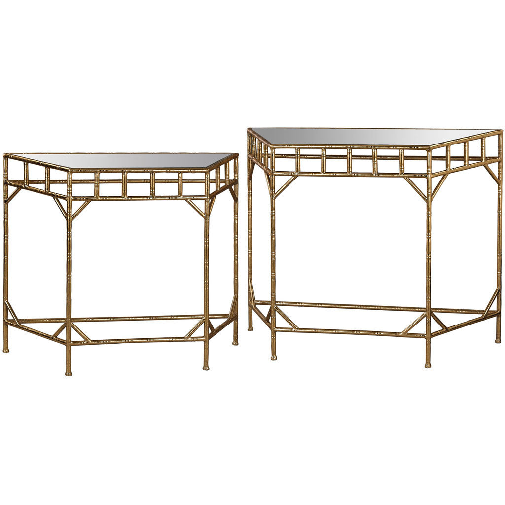 Musser Table Gold/Antique Mirror (Set of 2)