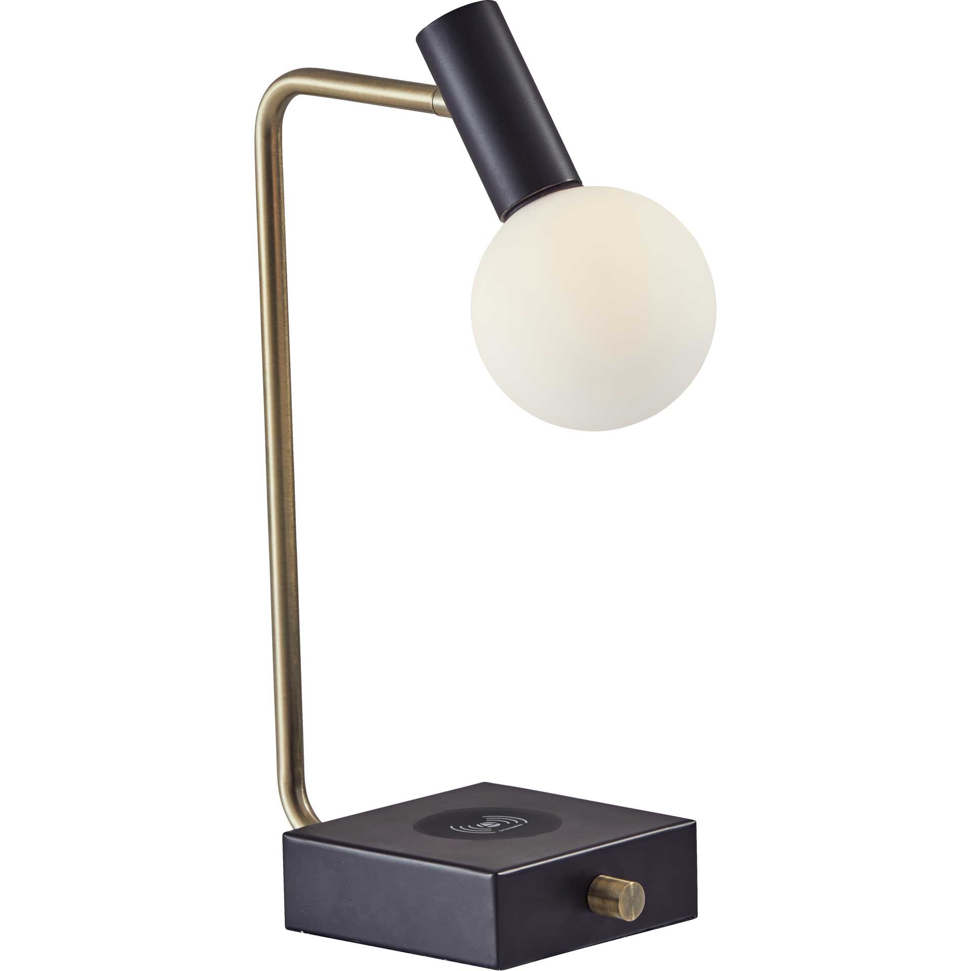 Wiltshire Wireless Charge Desk Lamp Black/Brass