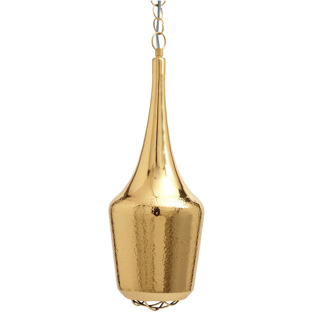 Tom Gold Hammered Pendant Medium