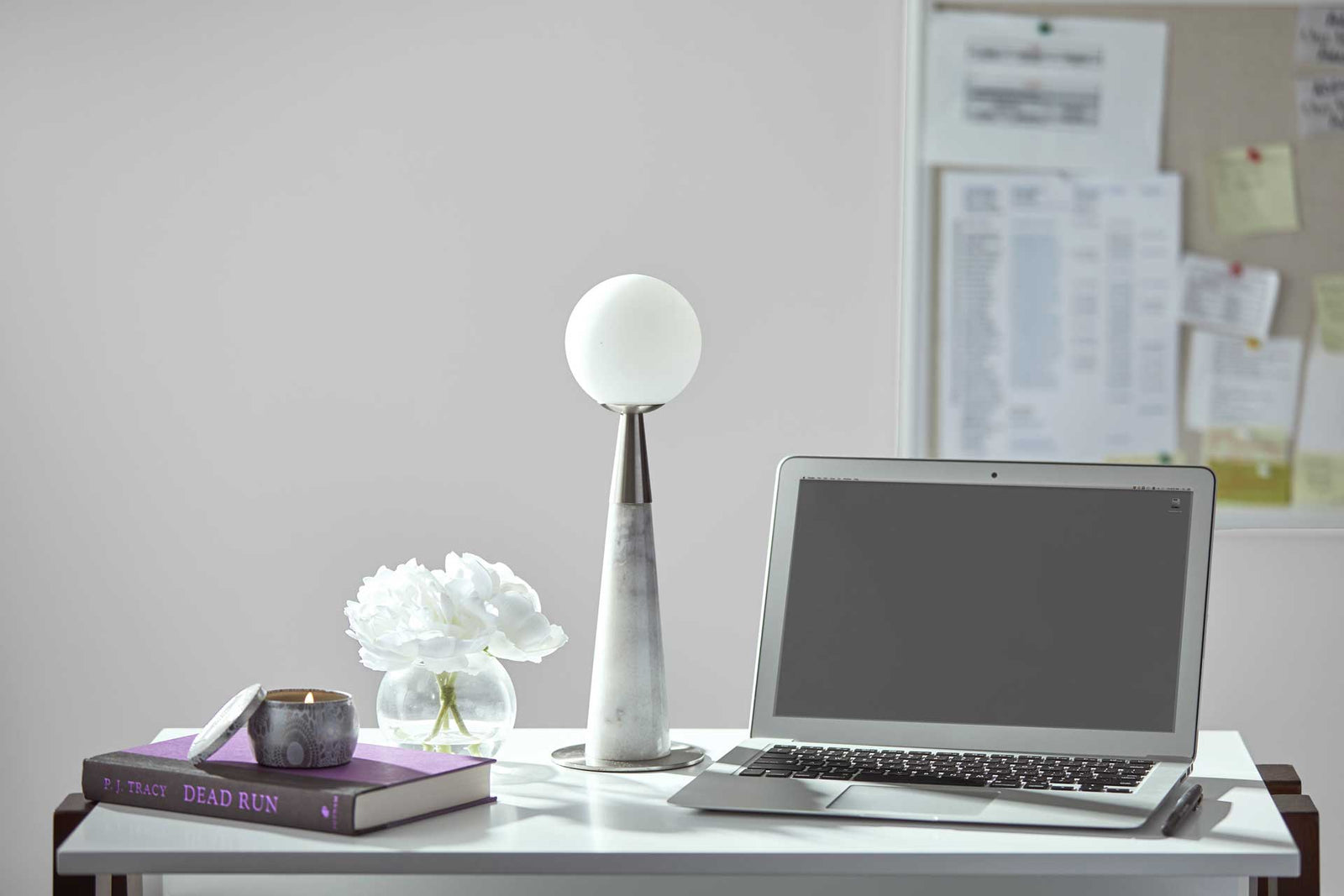 Pessac LED Accent Lamp Black/White