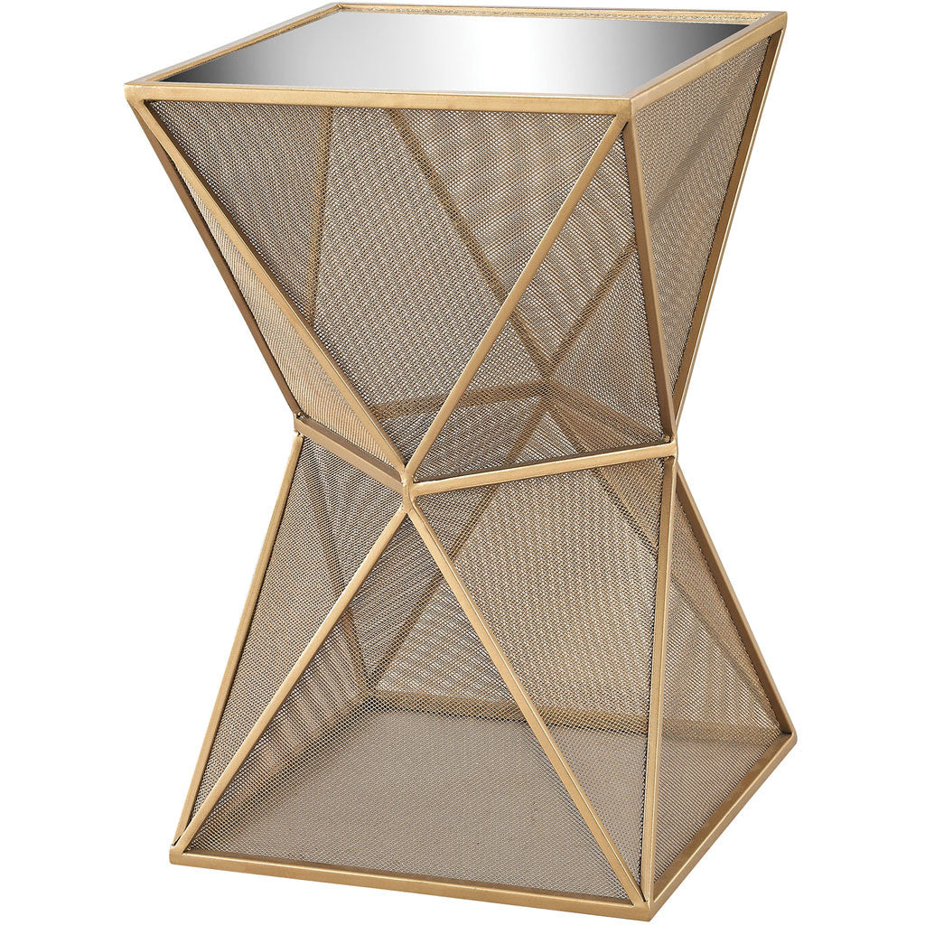 Maxim Geometric Accent Table Gold