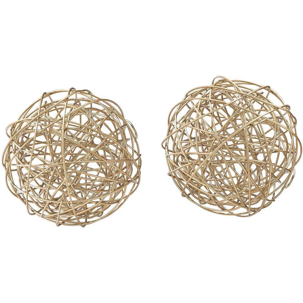 Artemis Gold Tussle Balls (Set of 2)