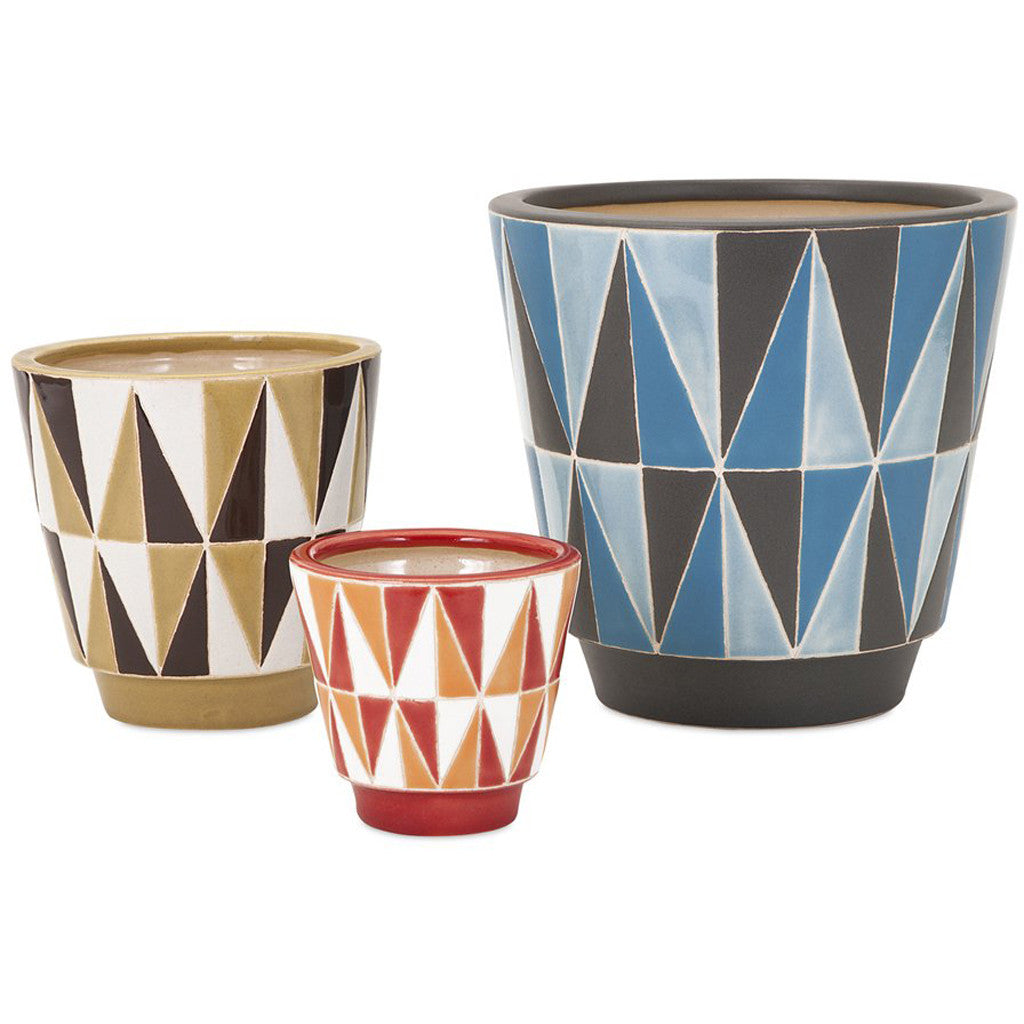 Johnston Earthenware Planters (Set of 3)