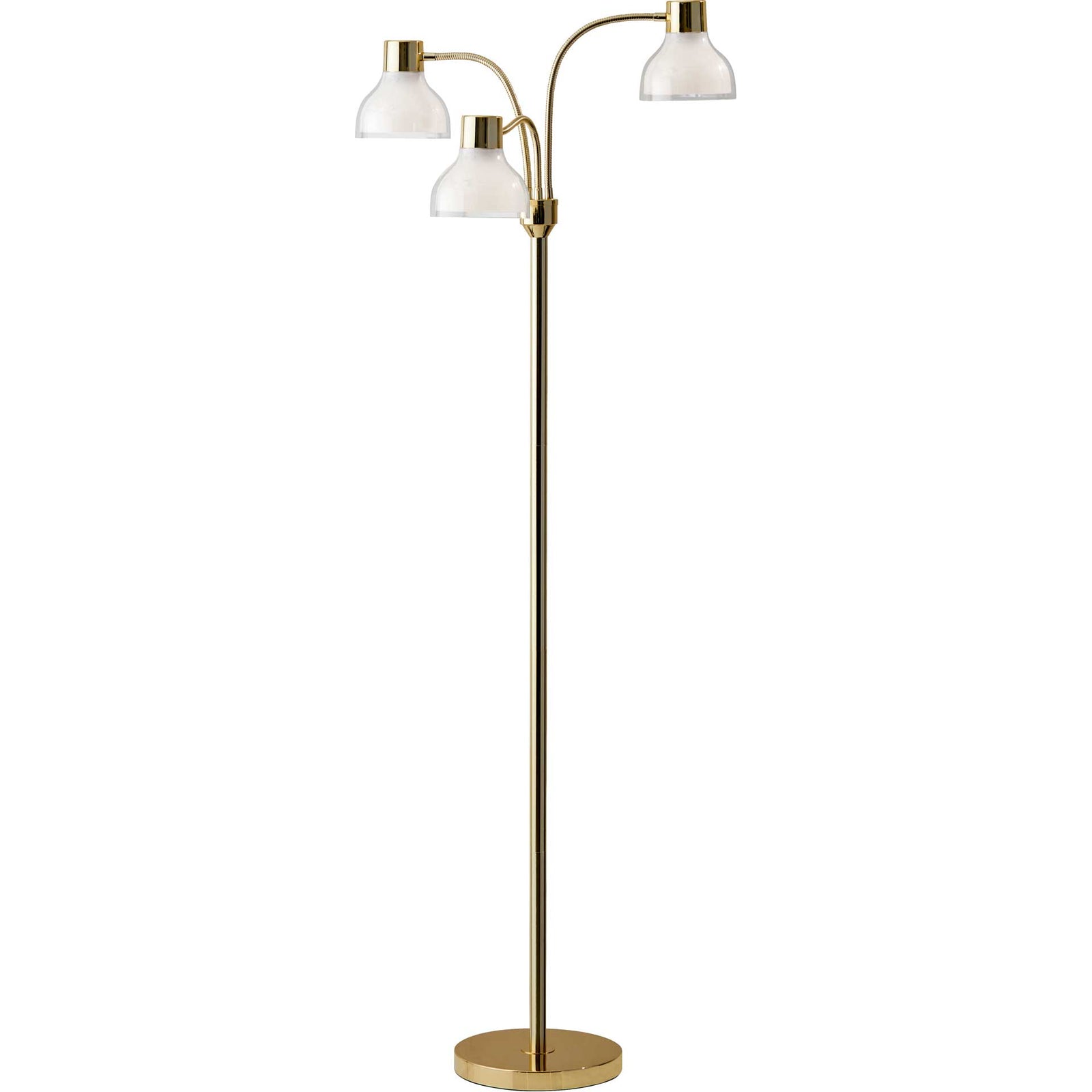 Priest 3-Arm Floor Lamp Gold