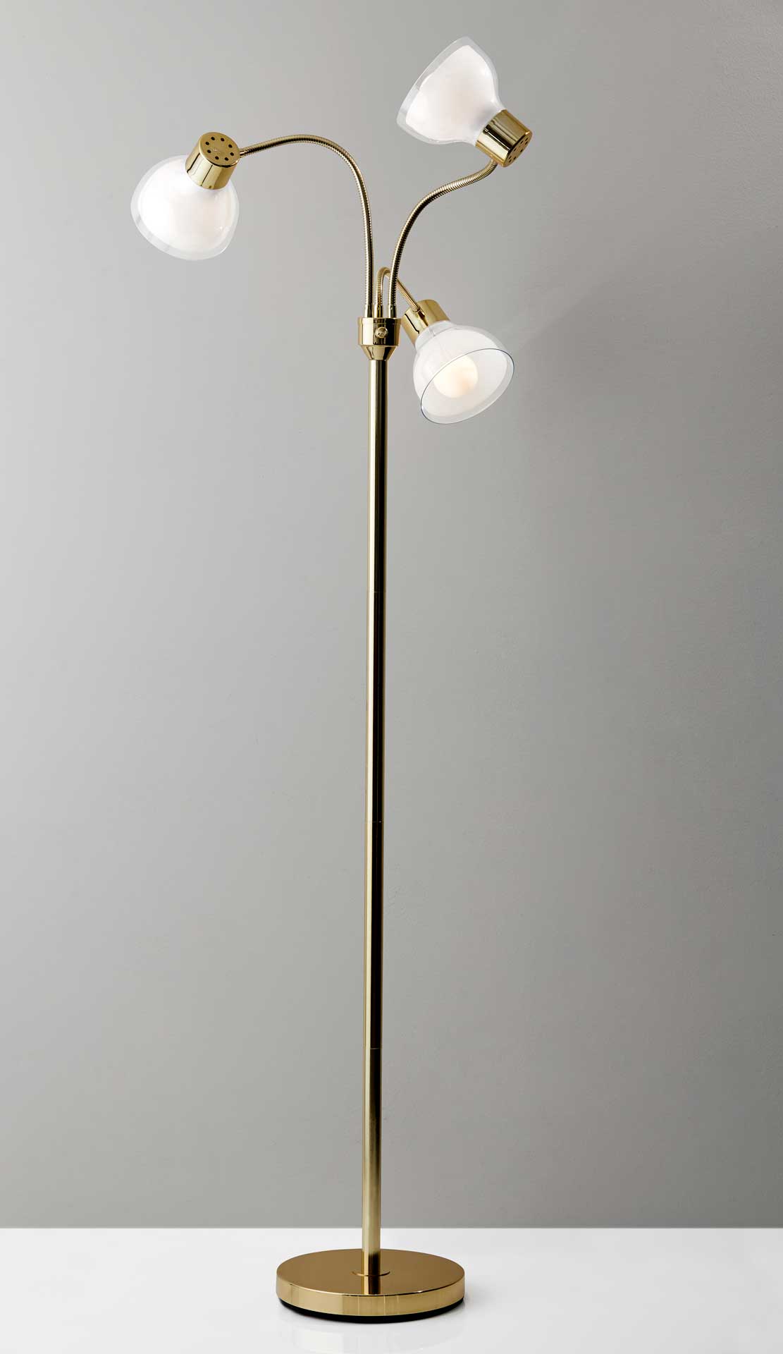 Priest 3-Arm Floor Lamp Gold