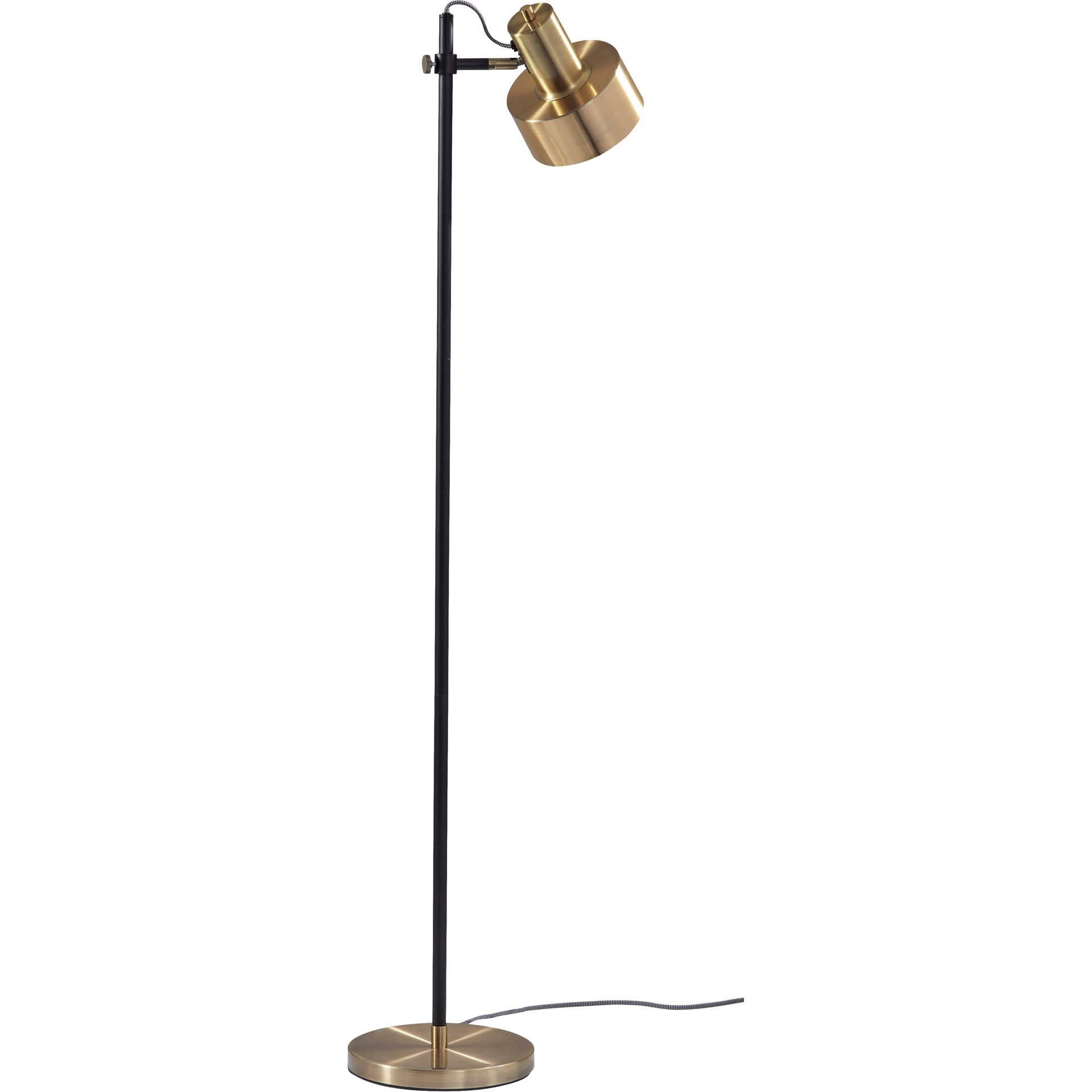 Clamart Floor Lamp Brass/Black