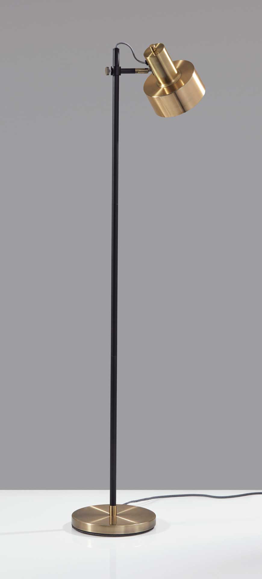 Clamart Floor Lamp Brass/Black