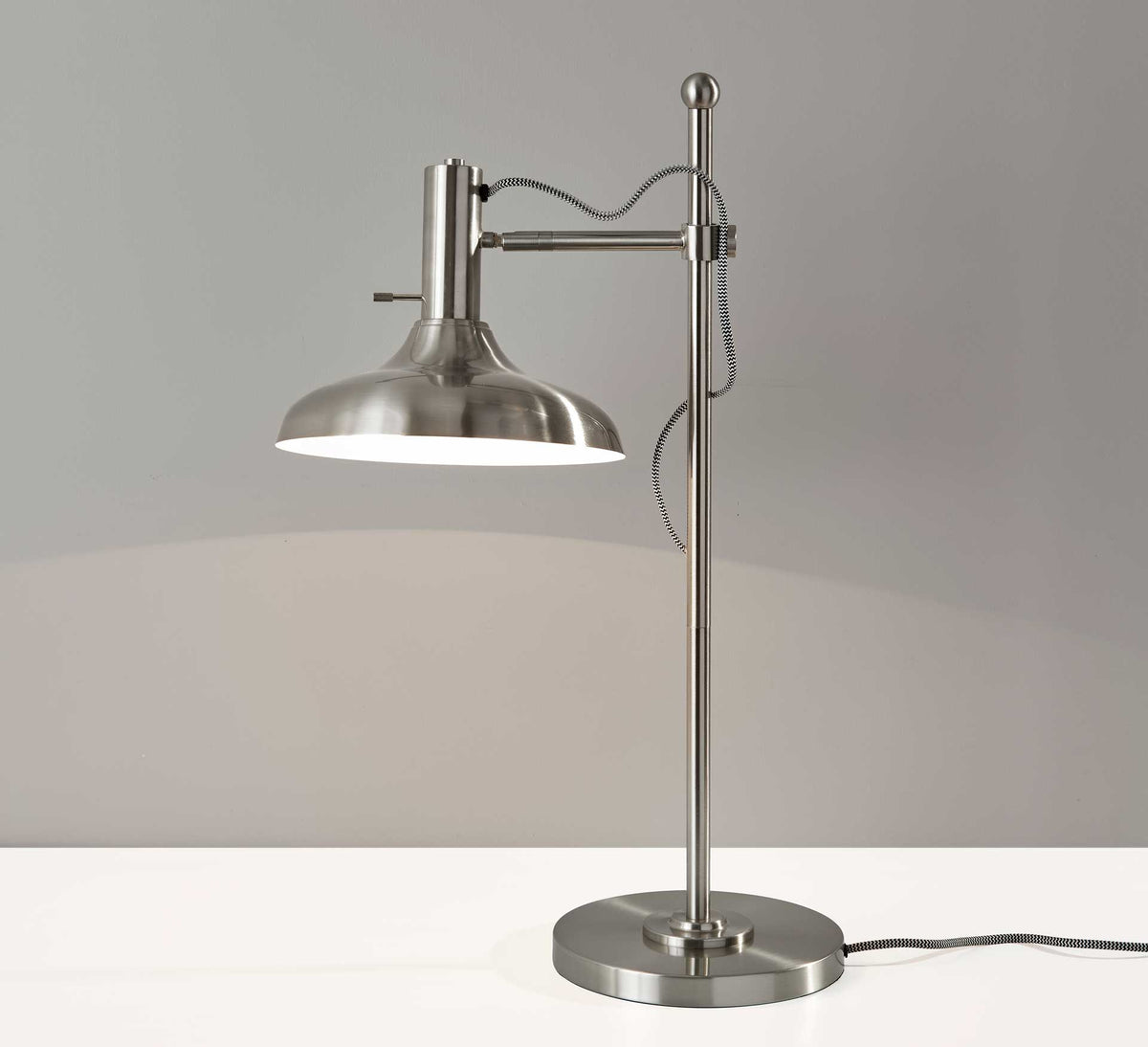 Keith Desk Lamp Brushed Steel