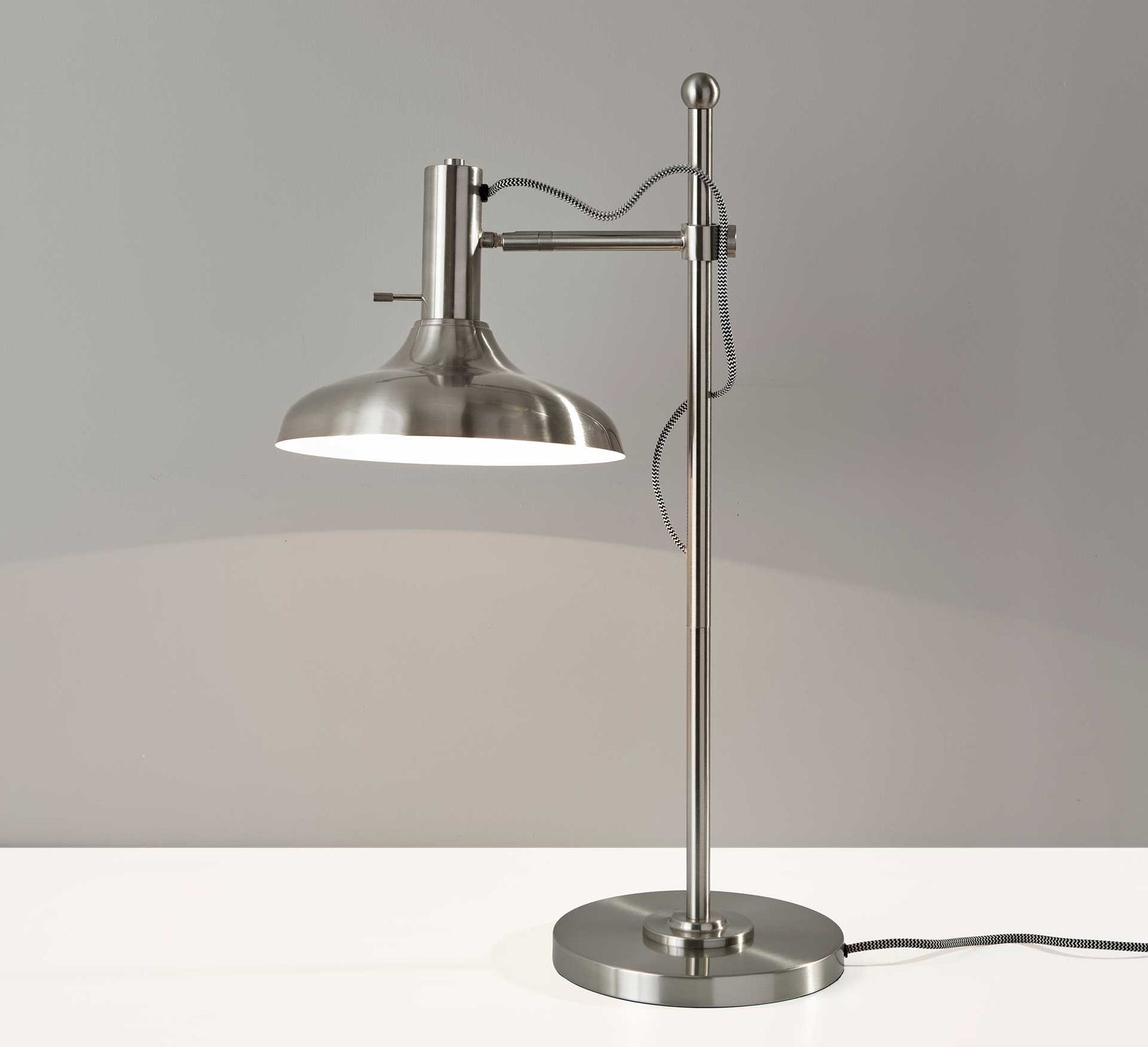 Keith Desk Lamp Brushed Steel