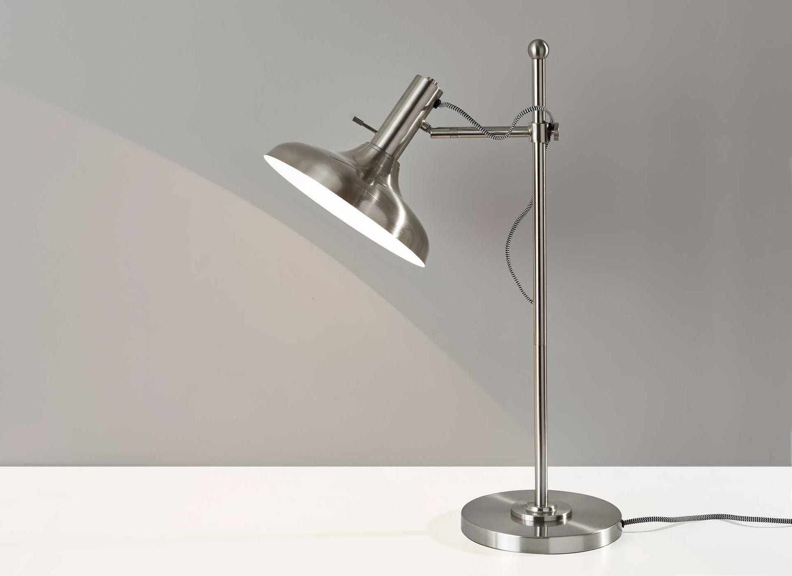 Keith Desk Lamp Brushed Steel