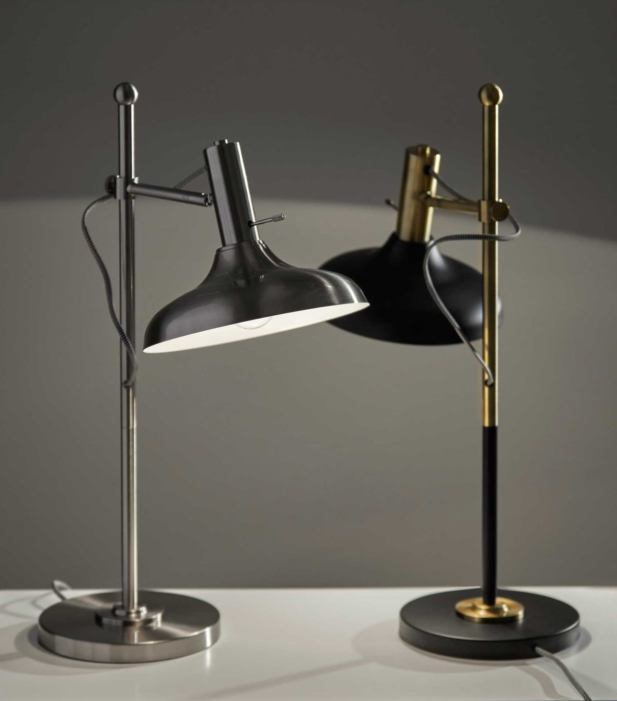 Keith Desk Lamp Brushed Steel